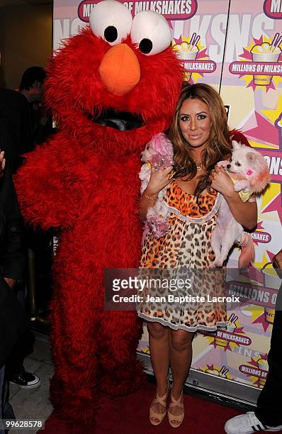 Aubrey O'Day visits Millions of Milkshakes to create her own shake on March 13, 2010 in West Hollywood, California.
