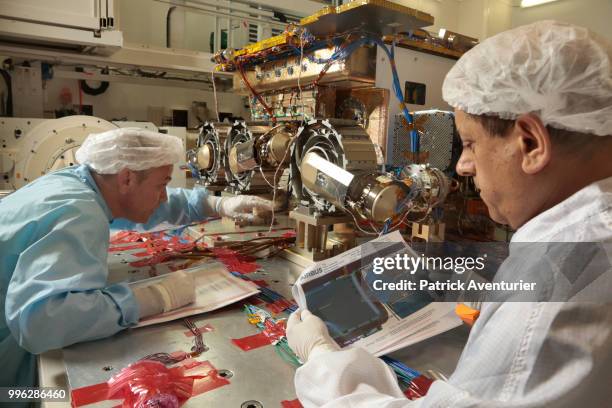 ExoMars rover is a robot to discover life on Mars built by international team on May 30, 2018 in Toulouse, France.The ExoMars rover is a 300 kg rover...