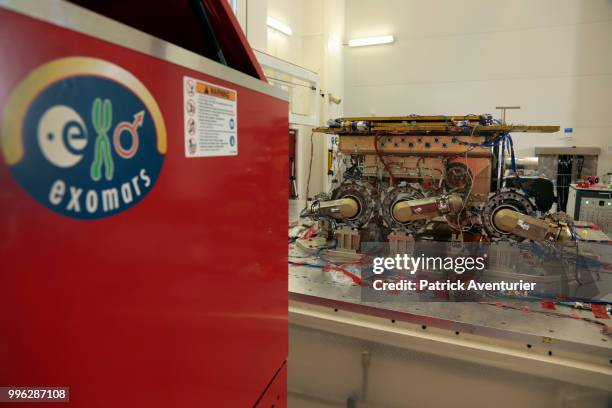 ExoMars rover is a robot to discover life on Mars built by international team on May 30, 2018 in Toulouse, France.The ExoMars rover is a 300 kg rover...