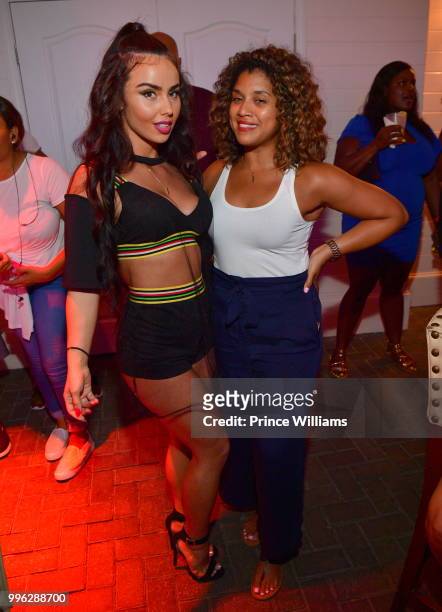 Lindita and Marche Butler attend ATL Live On The Park Season IX at Park Tavern on July 10, 2018 in Atlanta, Georgia.