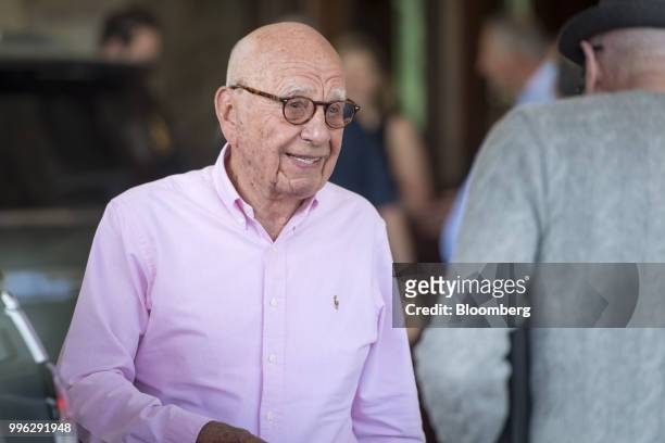 Rupert Murdoch, co-chairman of Twenty-First Century Fox Inc., arrives for the Allen & Co. Media and Technology Conference in Sun Valley, Idaho, U.S.,...