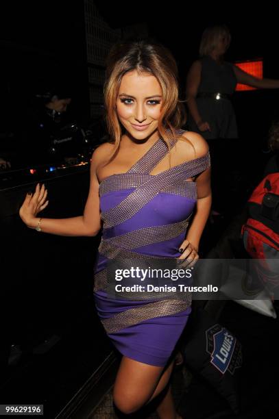 Aubrey O'Day attends the NASCAR SPRINT Cup party at Lavo at the Palazzo on December 4, 2009 in Las Vegas, Nevada.