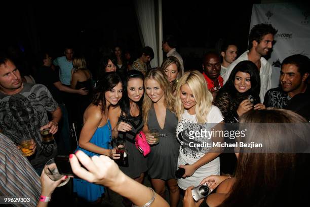 Aubrey O'Day and guests attend Sheiki Jeans Presents Aubrey O'Day at The Ivy Hotel on September 25, 2008 in San Diego, California.