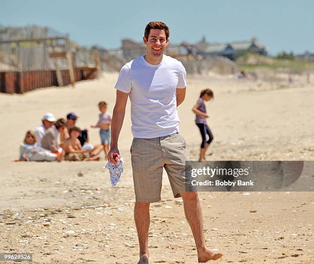 John Krasinski on location for "Something Borrowed" on May 16, 2010 in Amagansett, New York.