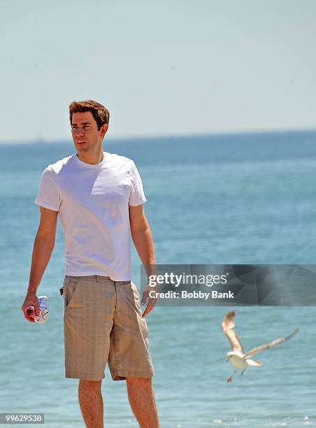 John Krasinski on location for "Something Borrowed" on May 16, 2010 in Amagansett, New York.