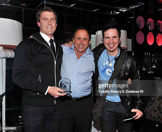 Actor Patrick Heusinger, gay activist Allen Roskoff and actor comedian Hal Sparks attend the 2010 Jim Owles Gay Pride Awards Ceremony at Elmo...