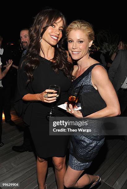 Actors Sofia Vergara and Julie Bowden attend the NY Upfronts celebration with Entertainment Weekly and 20th Century Fox Television at Cooper Square...