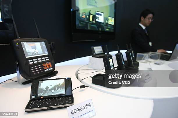 The world's first TD-LTE 4G network debuts during the 'ICT And Urban Development' Forum of Shanghai World Expo on May 16, 2010 in Ningbo, Zhejiang...