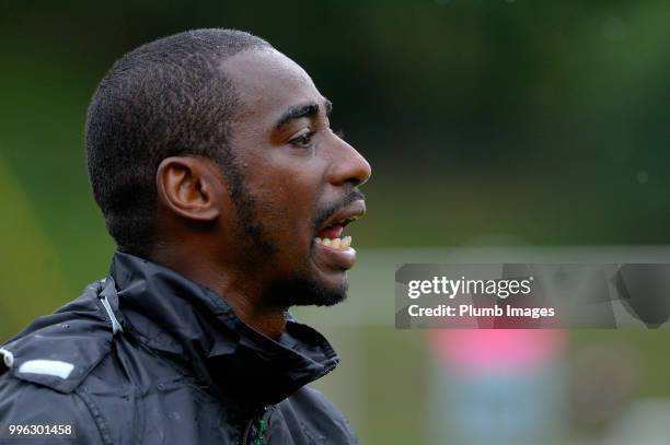 Leuven goalkeeping coach Boubacar Copa during the OH Leuven Pre-Season Training Camp on July 11, 2018 in Maribor, Slovenia.