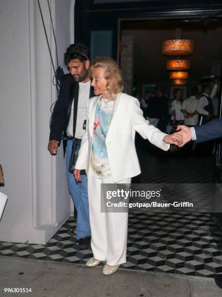 Barbara Davis is seen on July 10, 2018 in Los Angeles, California.