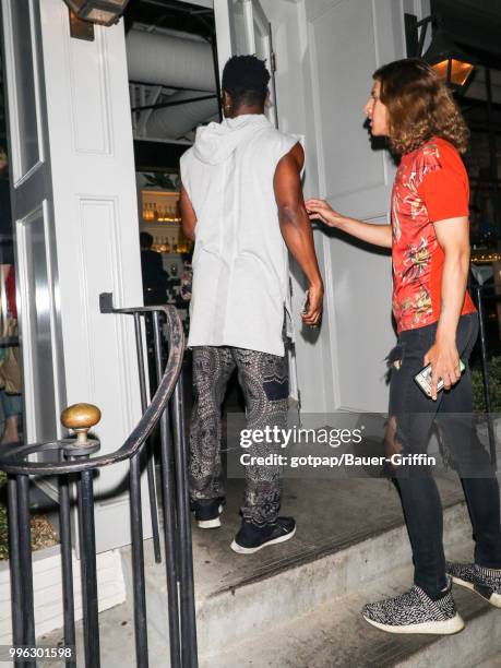 Haralambi Tahov and Shaka Smith are seen on July 10, 2018 in Los Angeles, California.