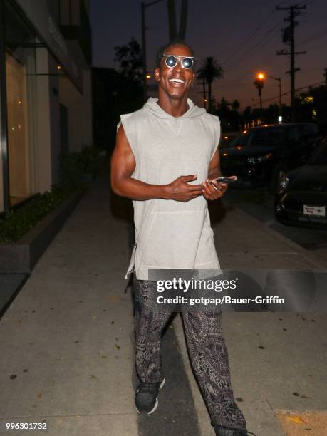 Shaka Smith is seen on July 10, 2018 in Los Angeles, California.