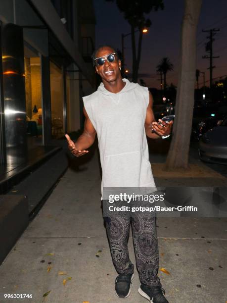 Shaka Smith is seen on July 10, 2018 in Los Angeles, California.