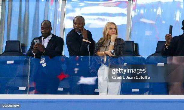 William Gallas during the 2018 FIFA World Cup Russia Semi Final match between France and Belgium at Saint Petersburg Stadium on July 10, 2018 in...