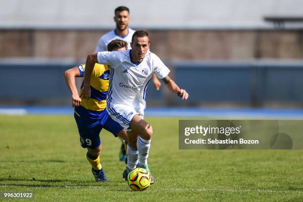 Dimitri Lienard of Strasbourg during the Friendly match between Sochaux and Strasbourg on July 10, 2018 in Belfort, France.