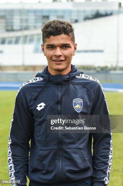 Maxence Lacroix of Sochaux during the Friendly match between Sochaux and Strasbourg on July 10, 2018 in Belfort, France.