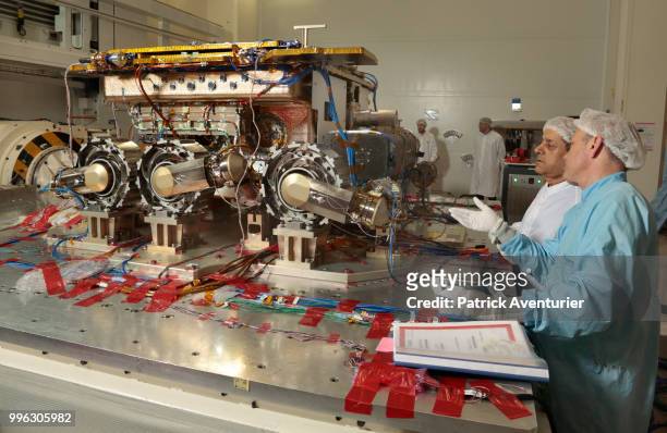 ExoMars rover is a robot to discover life on Mars built by international team on May 30, 2018 in Toulouse, France.The ExoMars rover is a 300 kg rover...