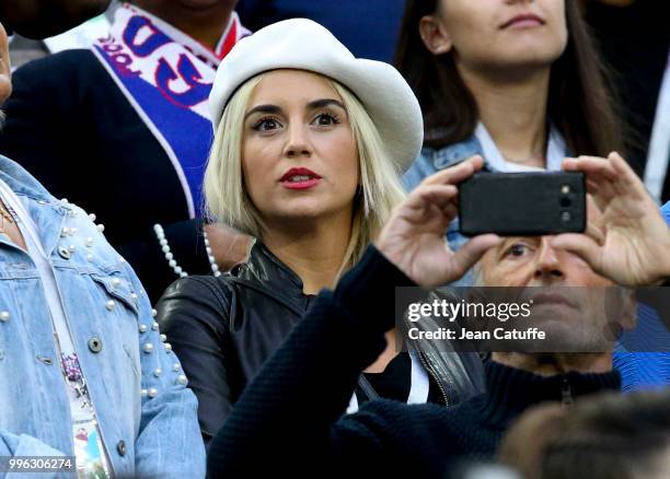 Erika Choperena, wife of Antoine Griezmann of France during the 2018 FIFA World Cup Russia Semi Final match between France and Belgium at Saint...