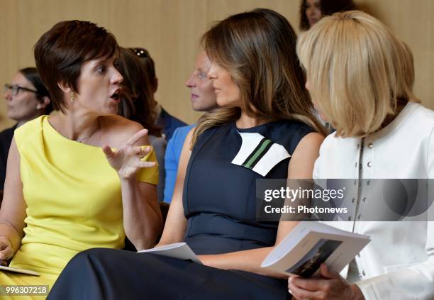 Waterloo 11/07/18 © Philip Reynaers / Photonews - Visite des conjoints des chefs d'État et de gouvernement dans le Brabant wallon - Bezoek van de...