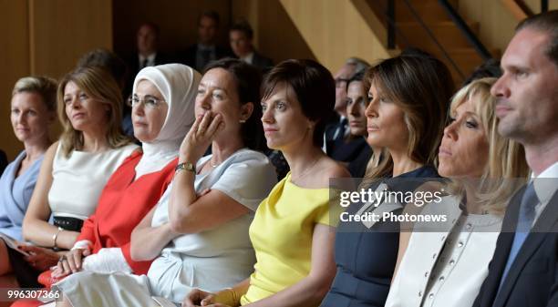 Waterloo 11/07/18 © Philip Reynaers / Photonews - Visite des conjoints des chefs d'État et de gouvernement dans le Brabant wallon - Bezoek van de...