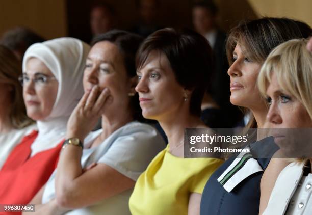 Waterloo 11/07/18 © Philip Reynaers / Photonews - Visite des conjoints des chefs d'État et de gouvernement dans le Brabant wallon - Bezoek van de...