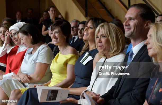 Waterloo 11/07/18 © Philip Reynaers / Photonews - Visite des conjoints des chefs d'État et de gouvernement dans le Brabant wallon - Bezoek van de...