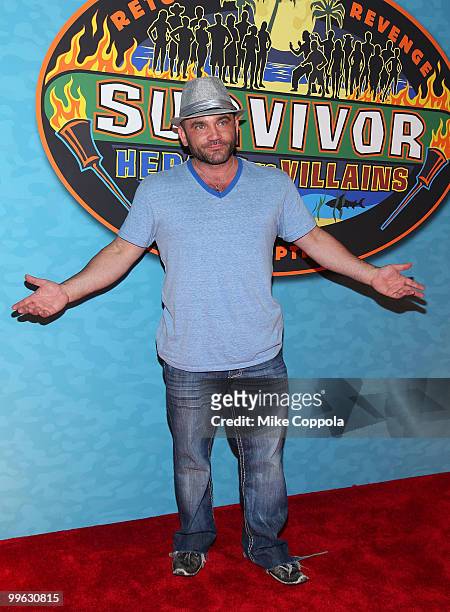 Russell Hantz attends the "Survivor: Heroes Vs Villains" finale reunion show at Ed Sullivan Theater on May 16, 2010 in New York City.