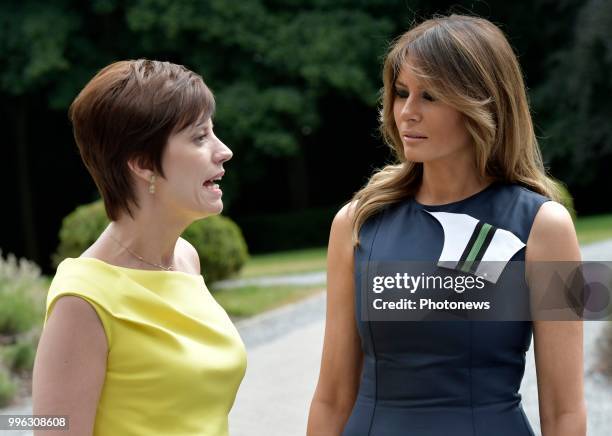 Waterloo 11/07/18 © Philip Reynaers / Photonews - Visite des conjoints des chefs d'État et de gouvernement dans le Brabant wallon - Bezoek van de...