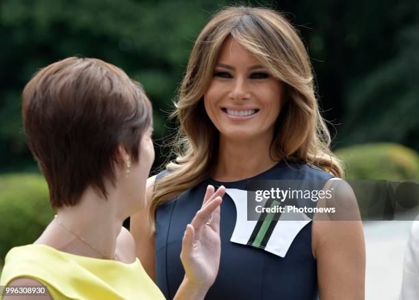 Waterloo 11/07/18 © Philip Reynaers / Photonews - Visite des conjoints des chefs d'État et de gouvernement dans le Brabant wallon - Bezoek van de...