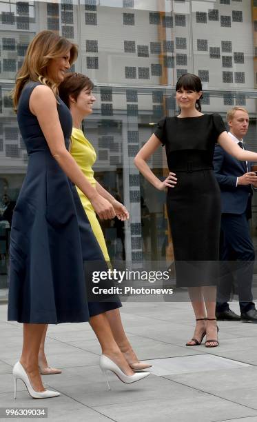 Waterloo 11/07/18 © Philip Reynaers / Photonews - Visite des conjoints des chefs d'État et de gouvernement dans le Brabant wallon - Bezoek van de...