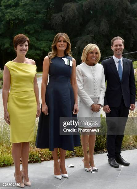 Waterloo 11/07/18 © Philip Reynaers / Photonews - Visite des conjoints des chefs d'État et de gouvernement dans le Brabant wallon - Bezoek van de...