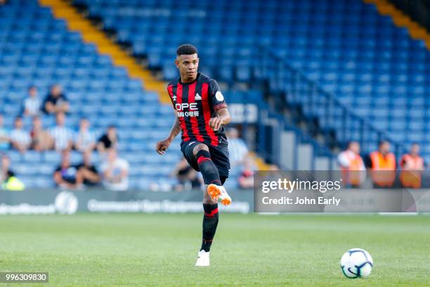 Juninho Bacuna of Huddersfield Town during the pre season friendly between Bury and Hufddersfield Town at Gigg Lane on July 10, 2018 in Bury, England.