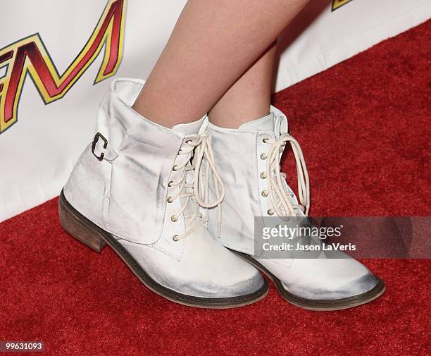 Shoes worn by Kendall Jenner at KIIS FM's 2010 Wango Tango Concert at Staples Center on May 15, 2010 in Los Angeles, California.