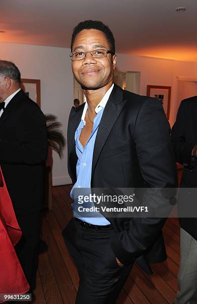 Actor Cuba Gooding Jnr attends the Vanity Fair and Gucci Party Honoring Martin Scorsese during the 63rd Annual Cannes Film Festival at the Hotel Du...