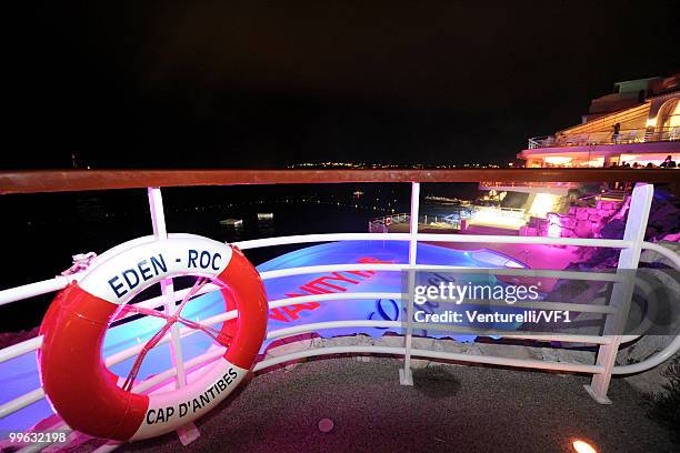 General view of the atmosphere at the Vanity Fair and Gucci Party Honoring Martin Scorsese during the 63rd Annual Cannes Film Festival at the Hotel...