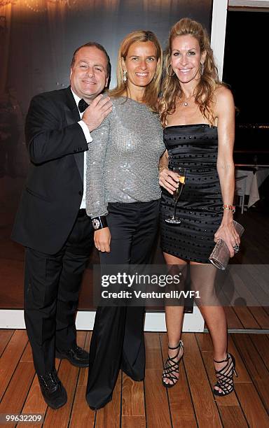 Pascal Vicedomini, wife Concetta and guest attend the Vanity Fair and Gucci Party Honoring Martin Scorsese during the 63rd Annual Cannes Film...