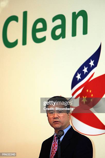 Commerce Secretary Gary Locke, speaks at the Clean Energy Forum in Hong Kong, China, on Monday, May 17, 2010. China risks driving away innovative...