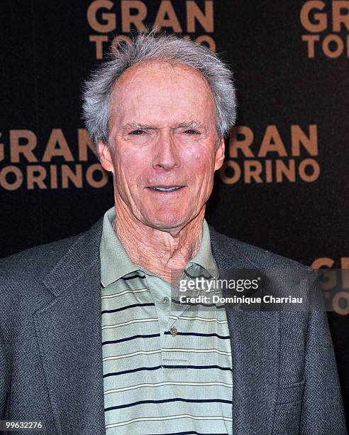 Clint Eastwood attends the Paris Photocall of Gran Torino at the Hotel Bristol on February 24, 2009 in Paris, France.