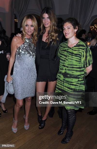 Creative director of Gucci Frida Giannini, Bianca Brandolini and Ginevra Elkann and guest attend the Vanity Fair and Gucci Party Honoring Martin...