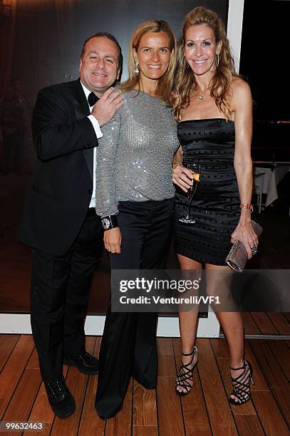 Pascal Vicedomini, wife Concetta and guest attend the Vanity Fair and Gucci Party Honoring Martin Scorsese during the 63rd Annual Cannes Film...