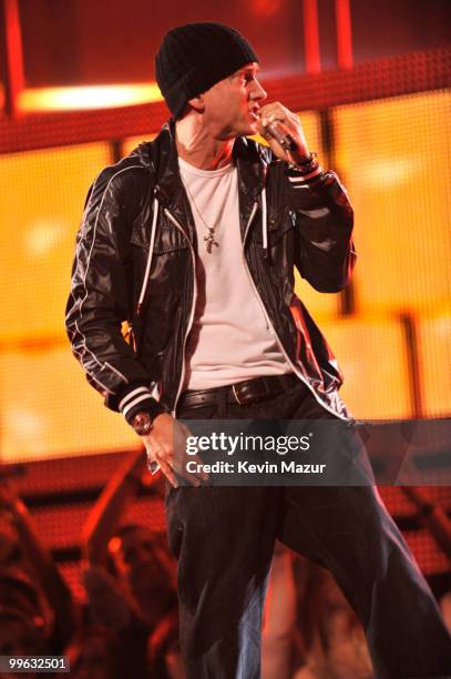 Eminem performs onstage at the 52nd Annual GRAMMY Awards held at Staples Center on January 31, 2010 in Los Angeles, California.