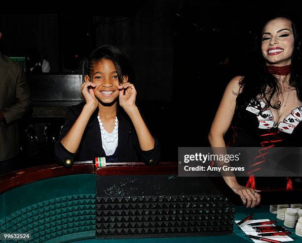 Actress Willow Smith attends the Hannah Montana Wrap Party at H Wood on May 16, 2010 in Los Angeles, California.