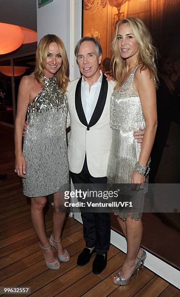 Gucci Creative Director Frida Giannini, Designer Tommy Hilfiger and Dee Hilfiger attend the Vanity Fair and Gucci Party Honoring Martin Scorsese...