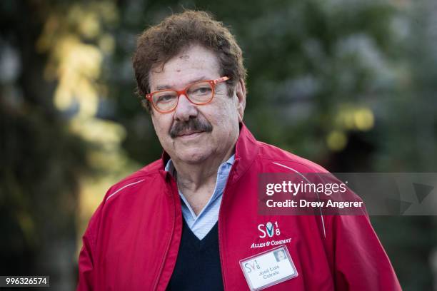 Jose Luis Cutrale, chief executive officer of orange juice producer Sucocitrico Cutrale, arrives for a morning session of the annual Allen & Company...