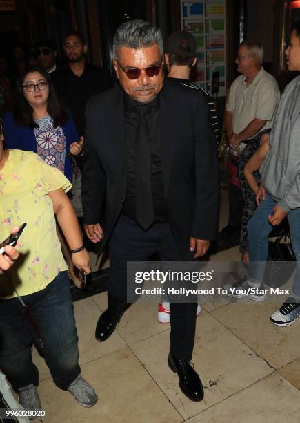 George Lopez is seen on July 10, 2018 in Los Angeles, California.
