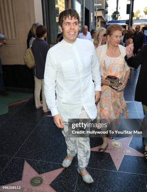 Perez Hilton is seen on July 10, 2018 in Los Angeles, California.