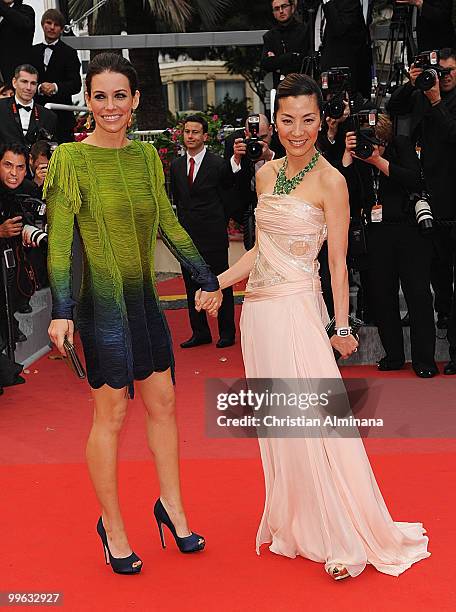 Actress Elsa Pataky attends the 'You Will Meet A Tall Dark Stranger' premiere at the Palais des Festivals during the 63rd Annual Cannes Film Festival...