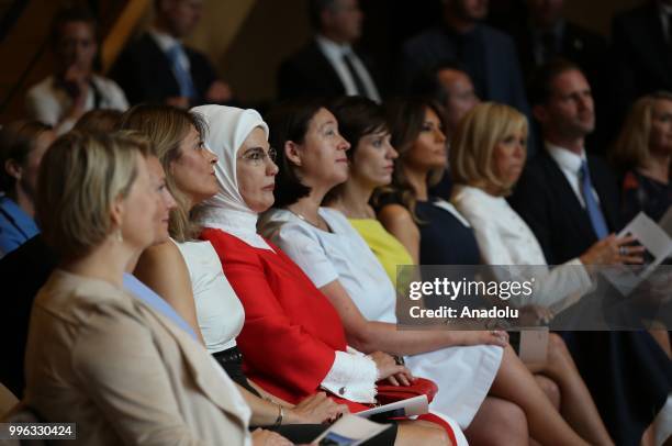 Partner of Slovenia's Prime Minister Mojca Stropnik , Partner of Bulgaria's President Desislava Radeva , First Lady of Turkey Emine Erdogan , NATO...