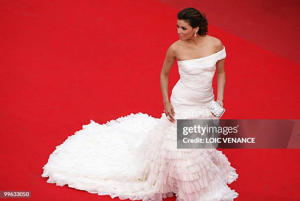 Model and actress Eva Longoria arrives for the opening ceremony and screening of "Robin Hood" presented out of competition at the 63rd Cannes Film...