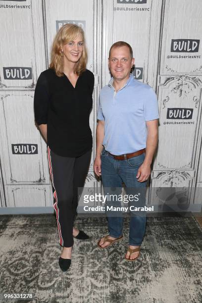 Kimberly Reed and John Adams visit Build Series to discuss their documentary film "Dark Money" at Build Studio on July 11, 2018 in New York City.